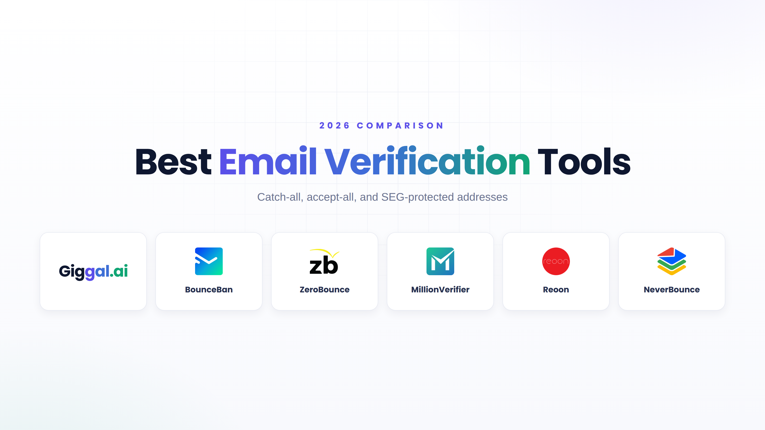 Best email verification tools of 2026 for catch-all, accept-all, and SEG-protected addresses