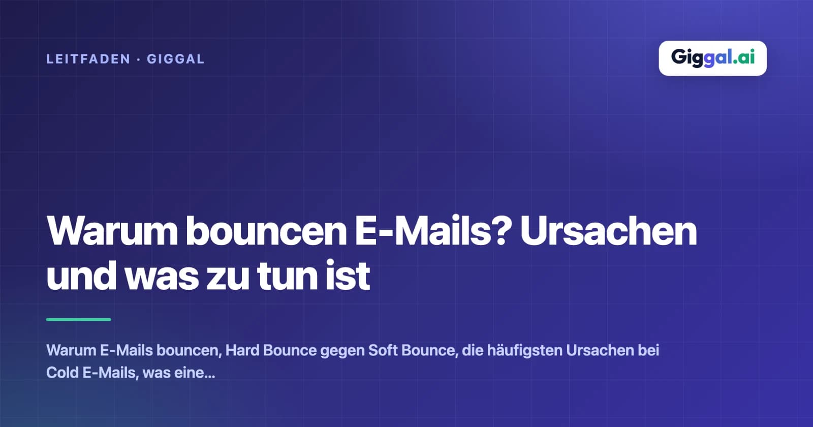 Warum bouncen E-Mails? Ursachen und was zu tun ist