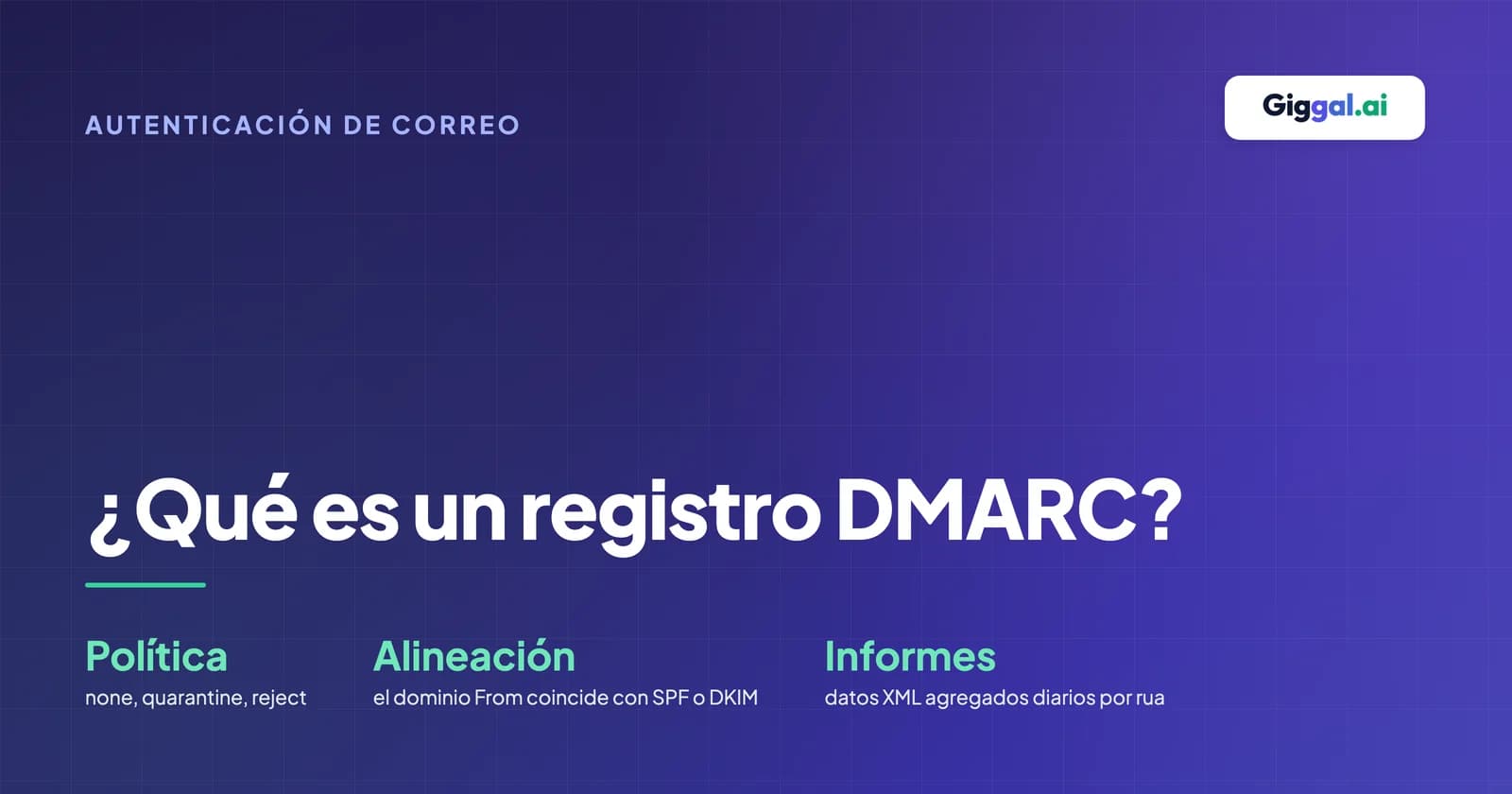 Guía sobre qué es un registro DMARC con el desglose de las etiquetas y un resumen de las políticas