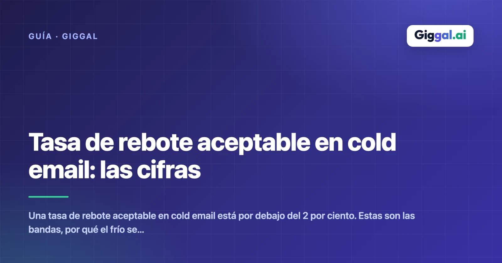 Tasa de rebote aceptable en cold email: las cifras