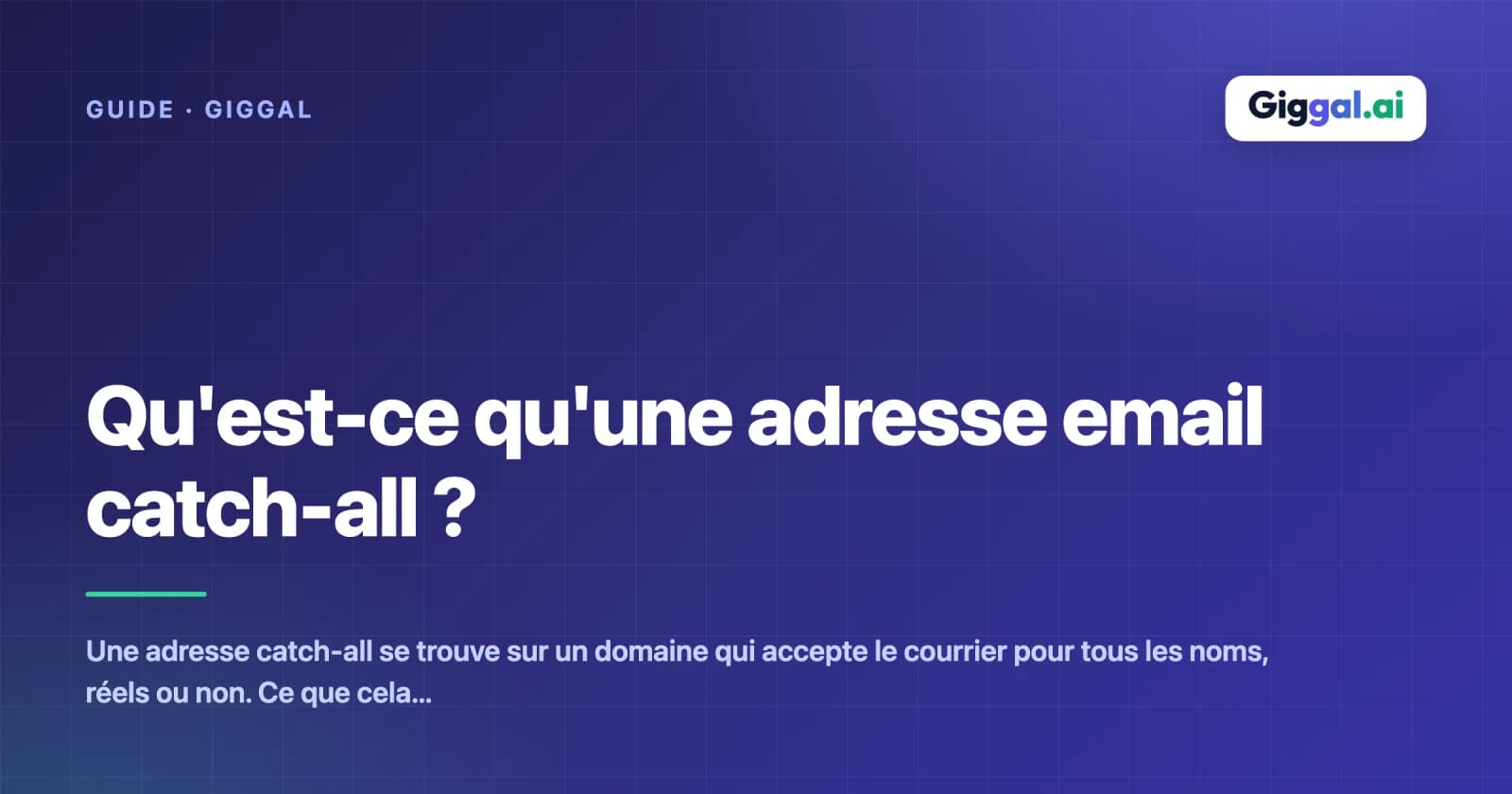 Qu'est-ce qu'une adresse email catch-all ?