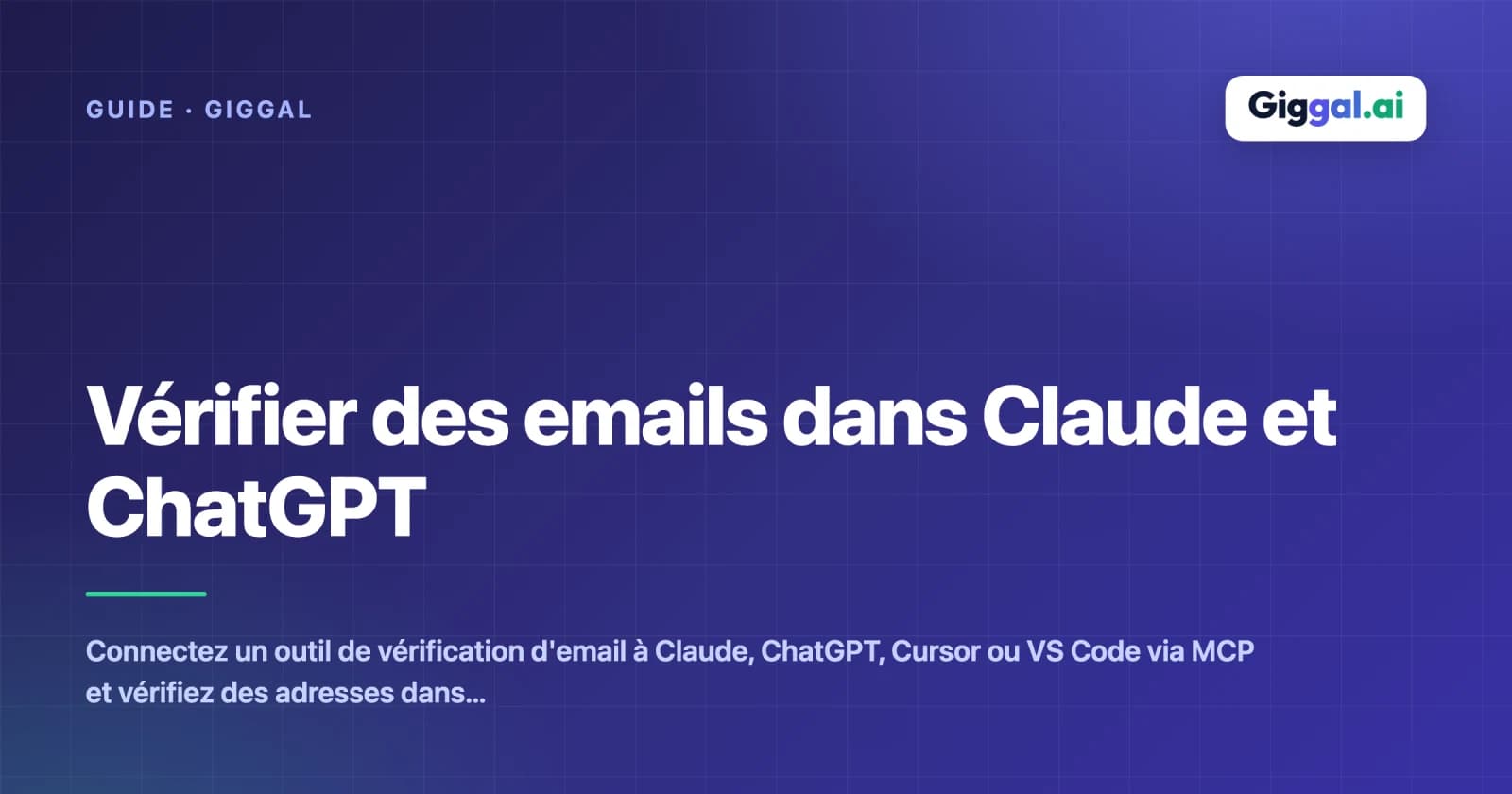 Vérifier des emails dans Claude et ChatGPT