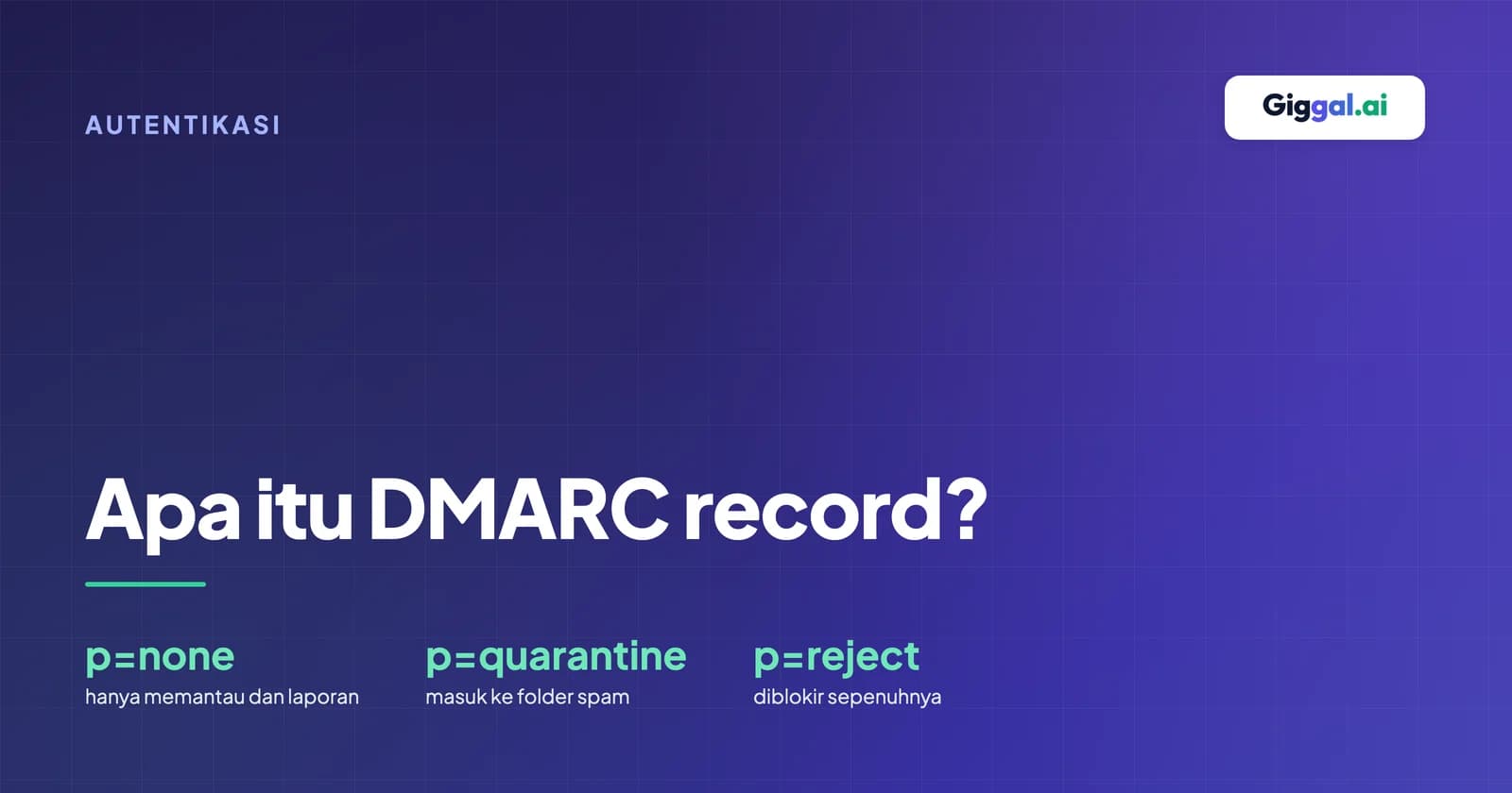 Panduan apa itu DMARC record dengan rincian tag dan ringkasan kebijakan