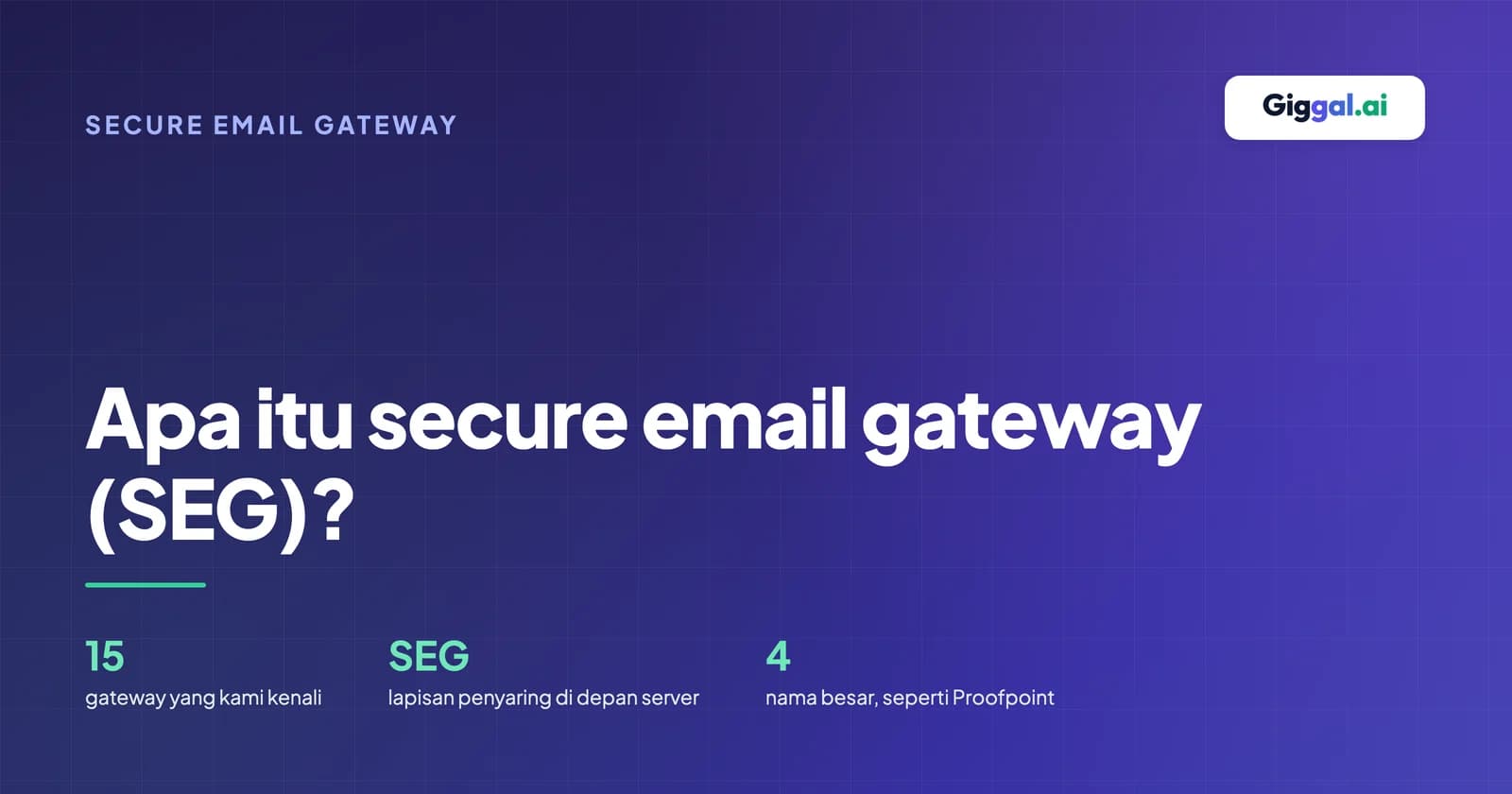 Secure email gateway yang menjawab atas nama server email dan menyembunyikan status kotak masuk