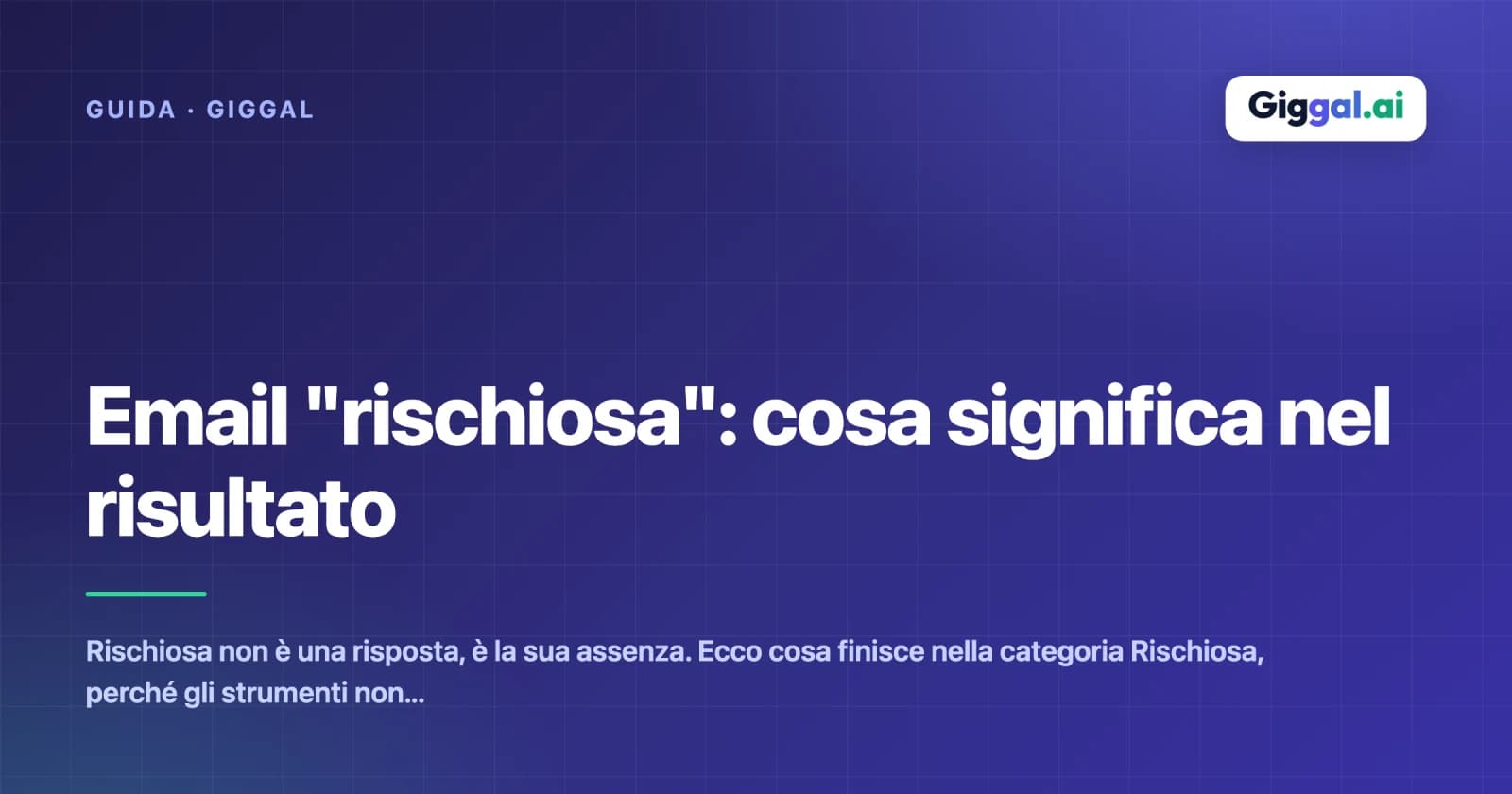 Email "rischiosa": cosa significa nel risultato