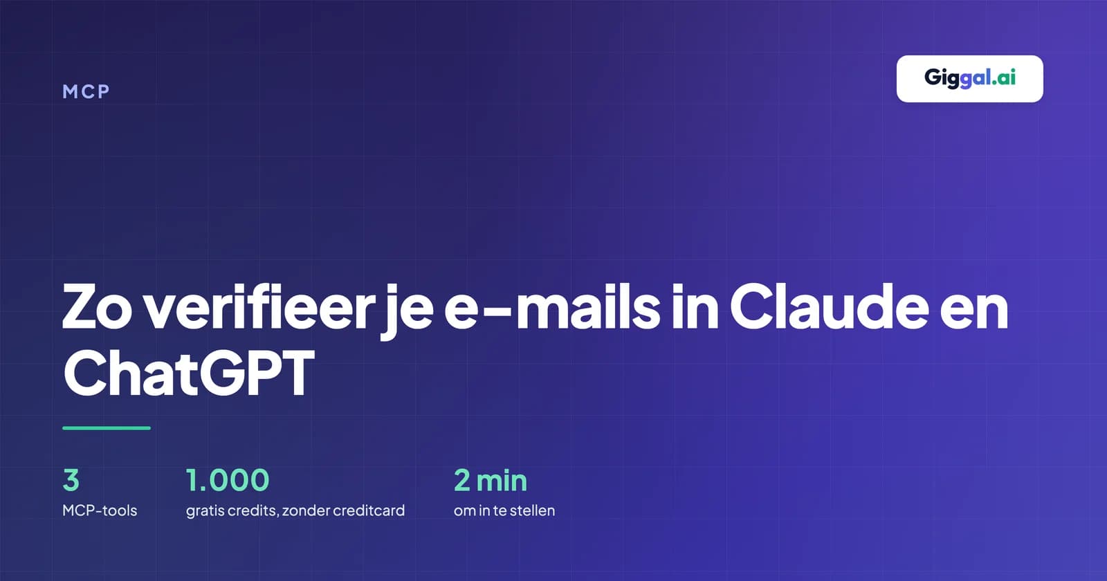 E-mailadressen verifiëren in Claude en ChatGPT via MCP