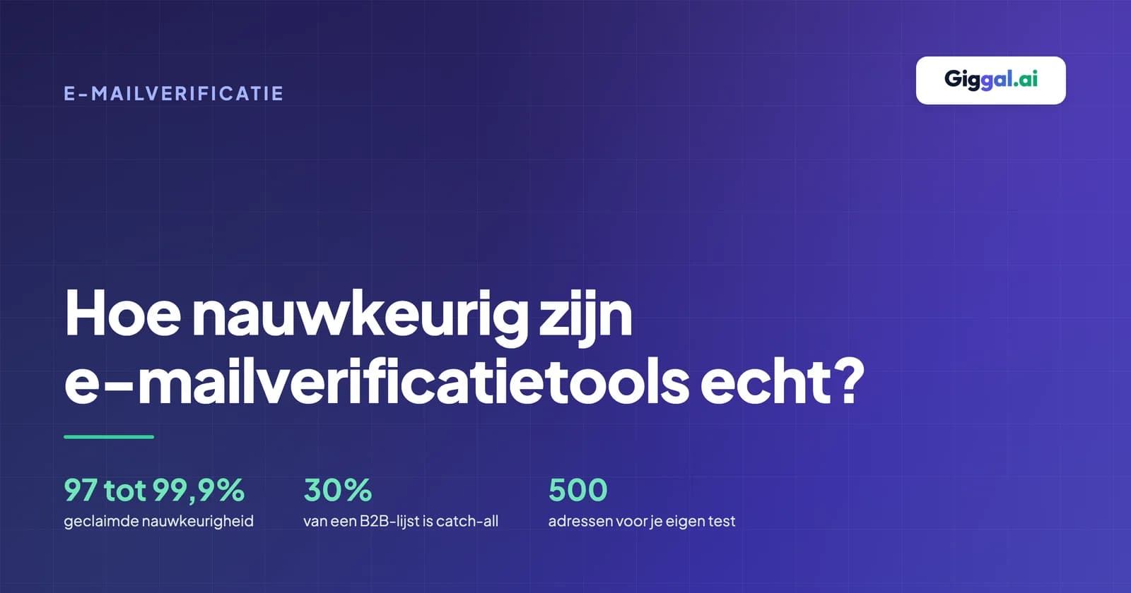 Claims over de nauwkeurigheid van e-mailverificatie van 97 tot 99,9 procent en wat ze weglaten