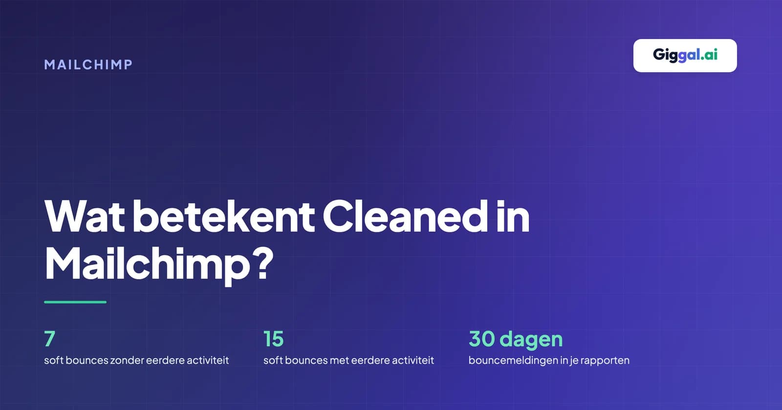 Gids over Cleaned in je Mailchimp-audience met de oorzaken van bounces en de verschillen tussen statussen