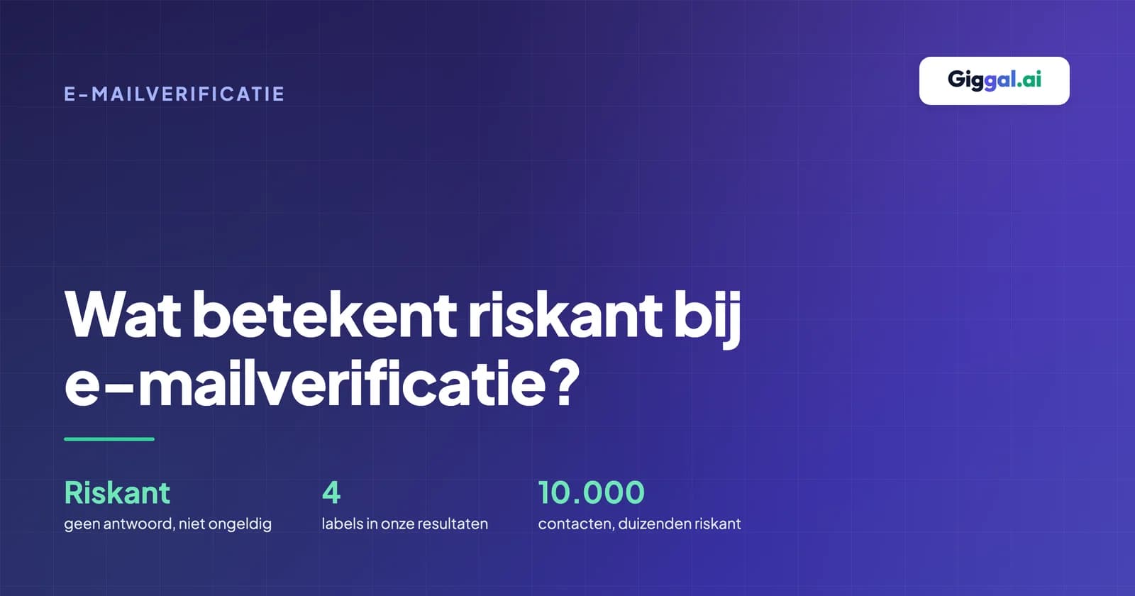 Riskant als resultaat van een verificatie: het ontbreken van een antwoord, geen antwoord