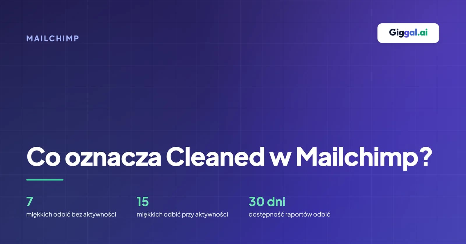 Przewodnik po statusie Cleaned w odbiorcach Mailchimp z przyczynami odbić i różnicami między statusami