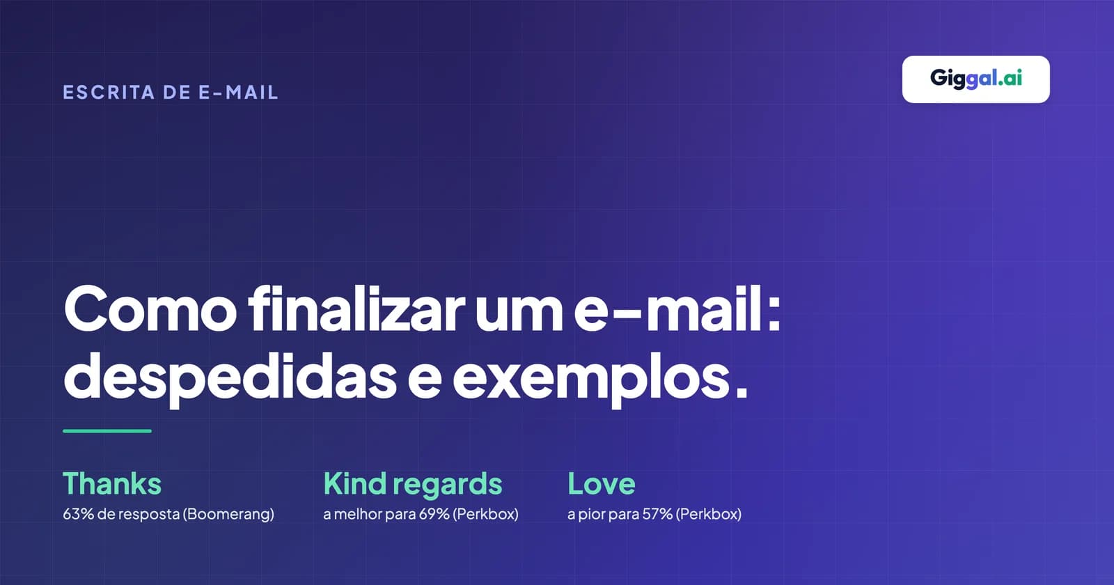 Como finalizar um e-mail: uma frase de encerramento, uma despedida e um nome no fim de um e-mail