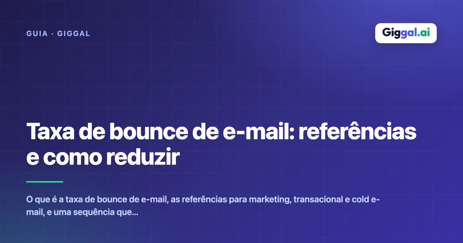 Taxa de bounce de e-mail: referências e como reduzir