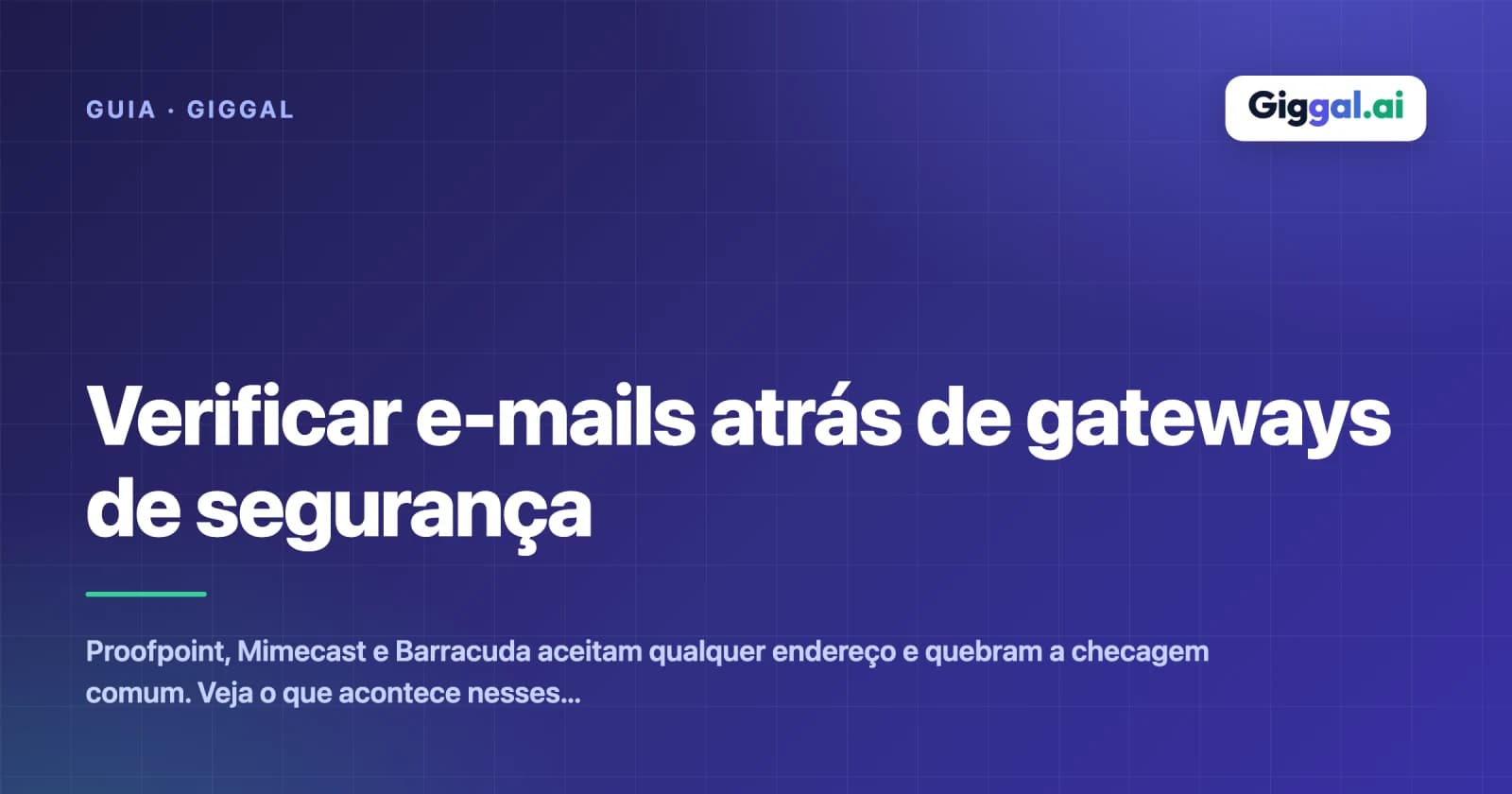 Verificar e-mails atrás de gateways de segurança
