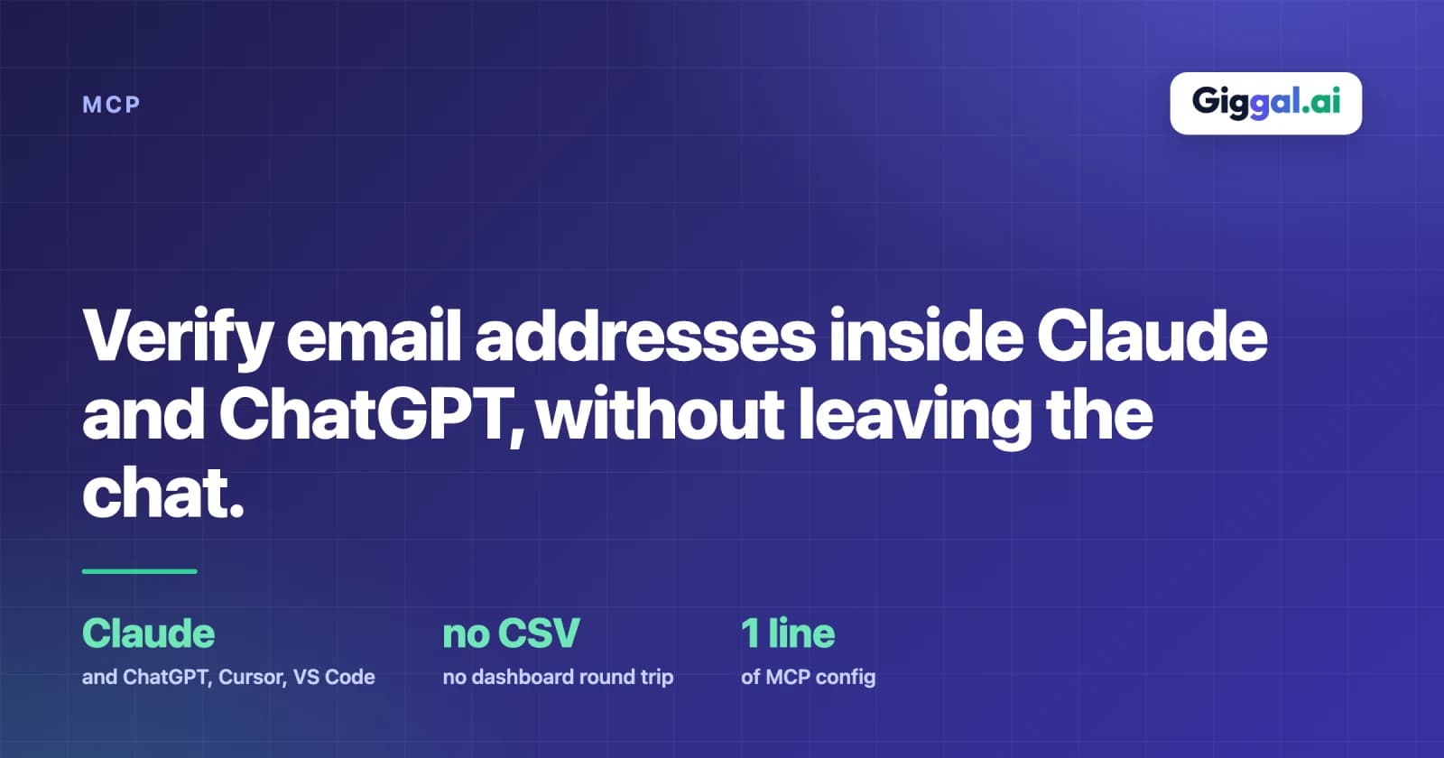 Verifying email addresses inside Claude and ChatGPT over MCP