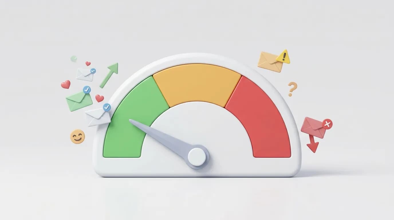 Illustration for a good cold email bounce rate