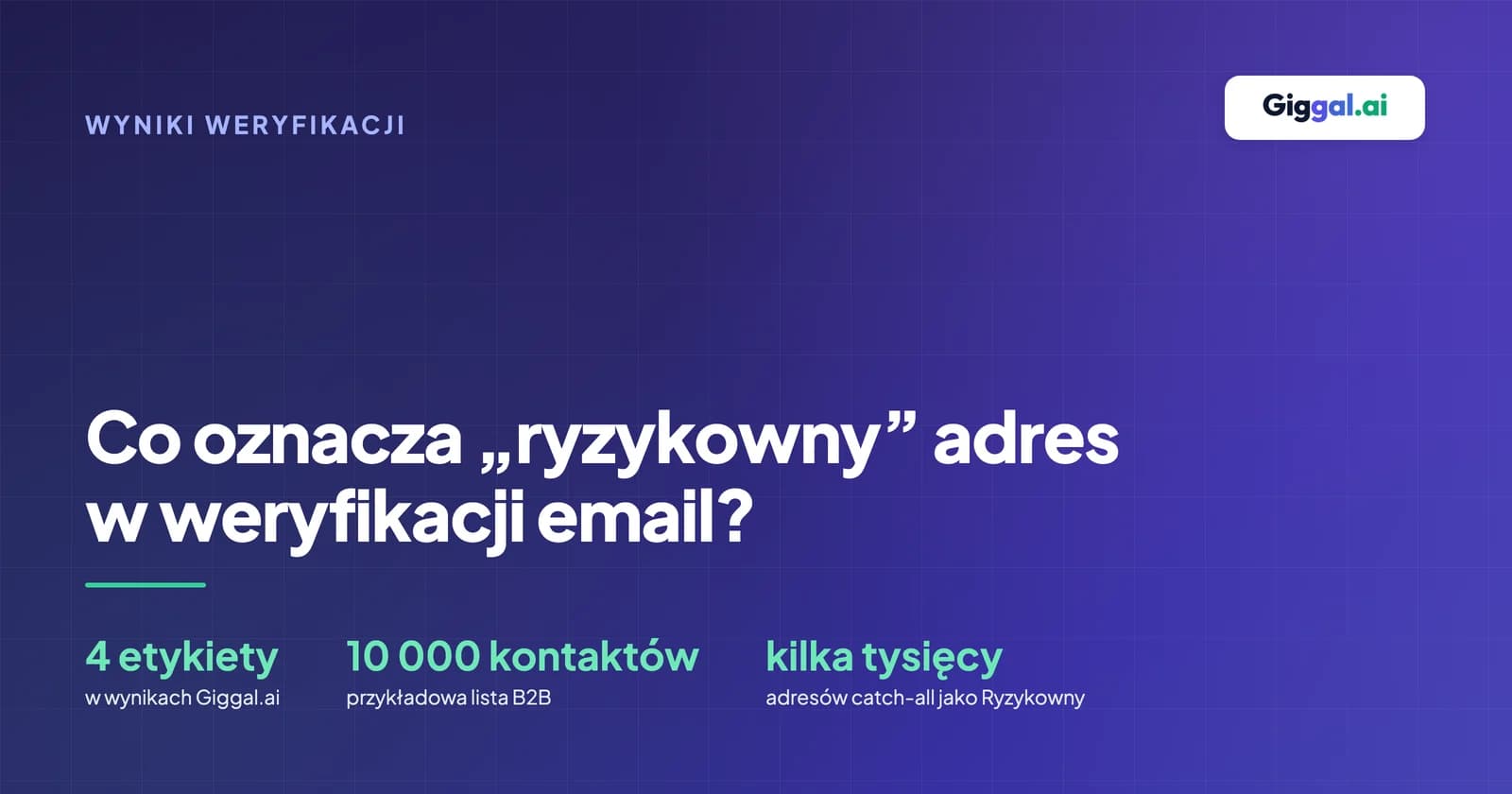 Co oznacza „ryzykowny” adres w weryfikacji email?